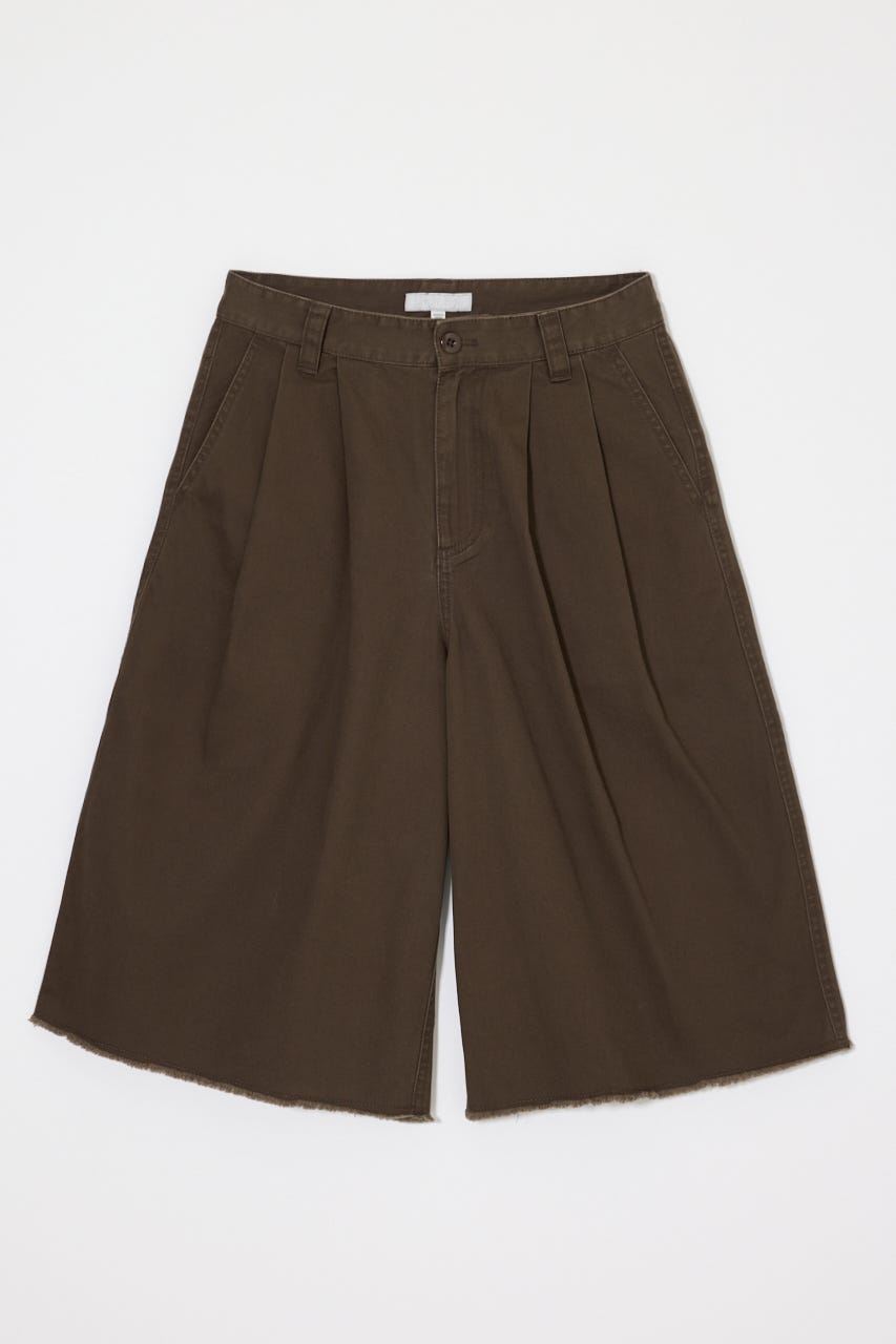 MILITARY WIDE CROPPED パンツ BRN 1