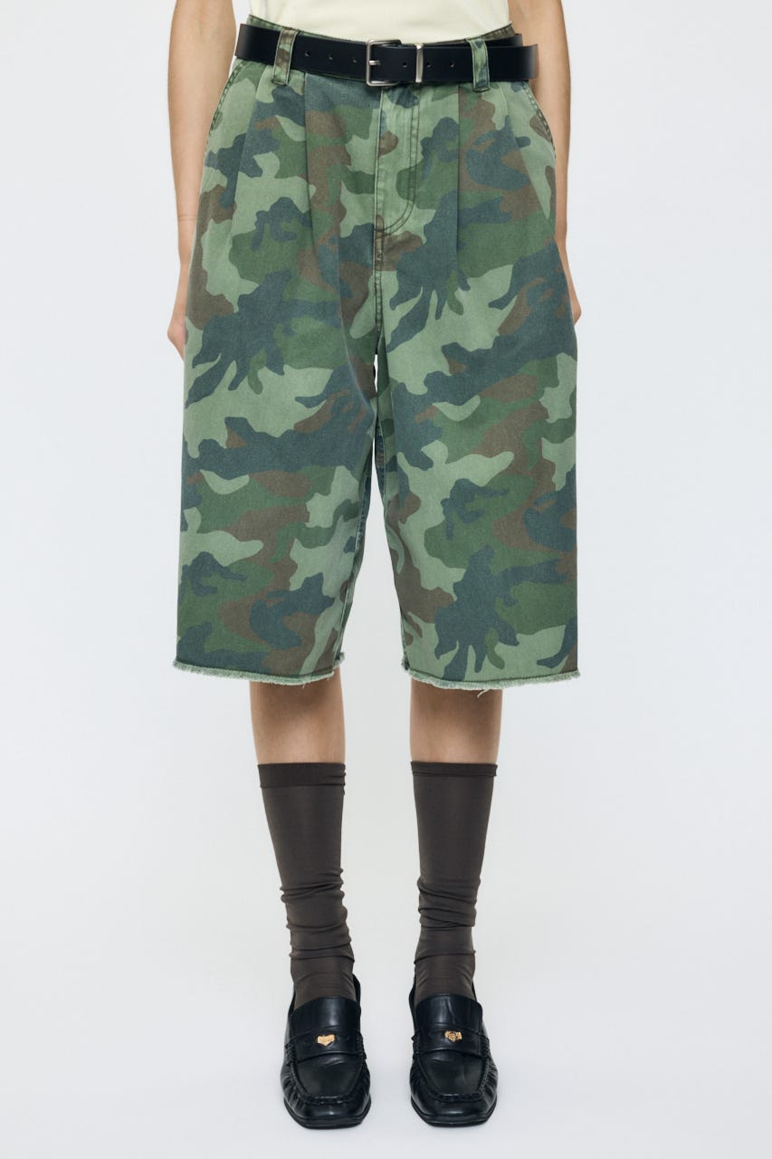 MILITARY WIDE CROPPED パンツ 柄KHA 2