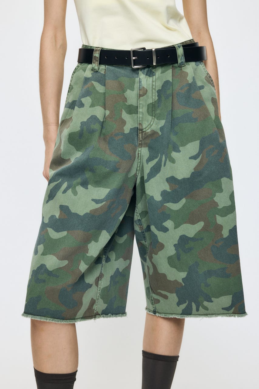 MILITARY WIDE CROPPED パンツ 柄KHA 2