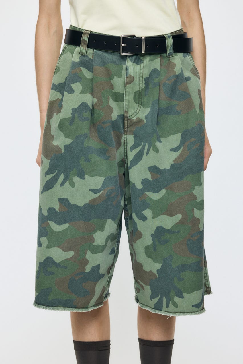 MILITARY WIDE CROPPED パンツ 柄KHA 2