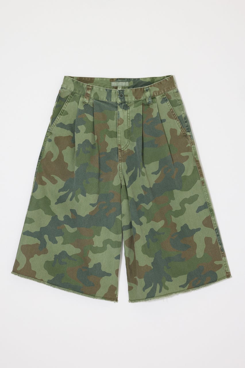 MILITARY WIDE CROPPED パンツ 柄KHA 2