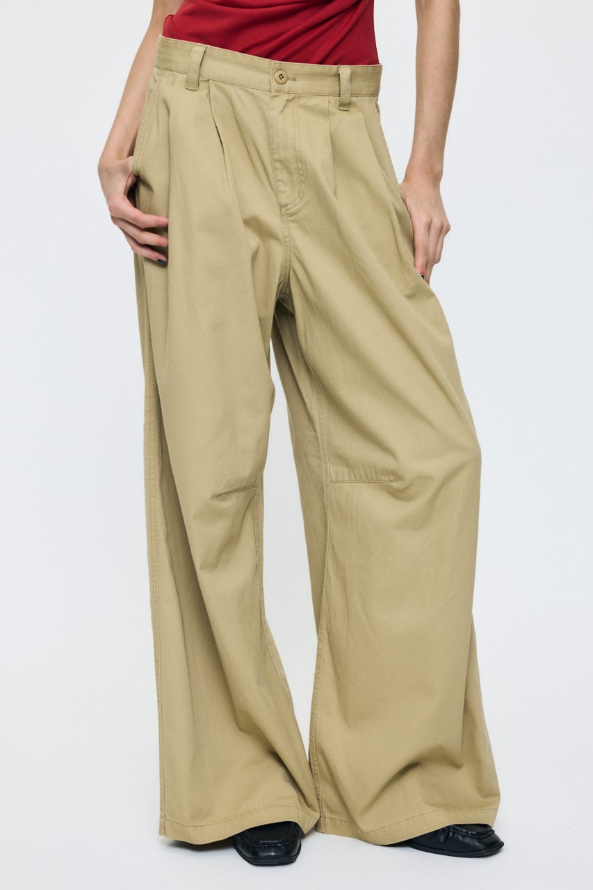 MILITARY WIDE LONG パンツ BEG 2
