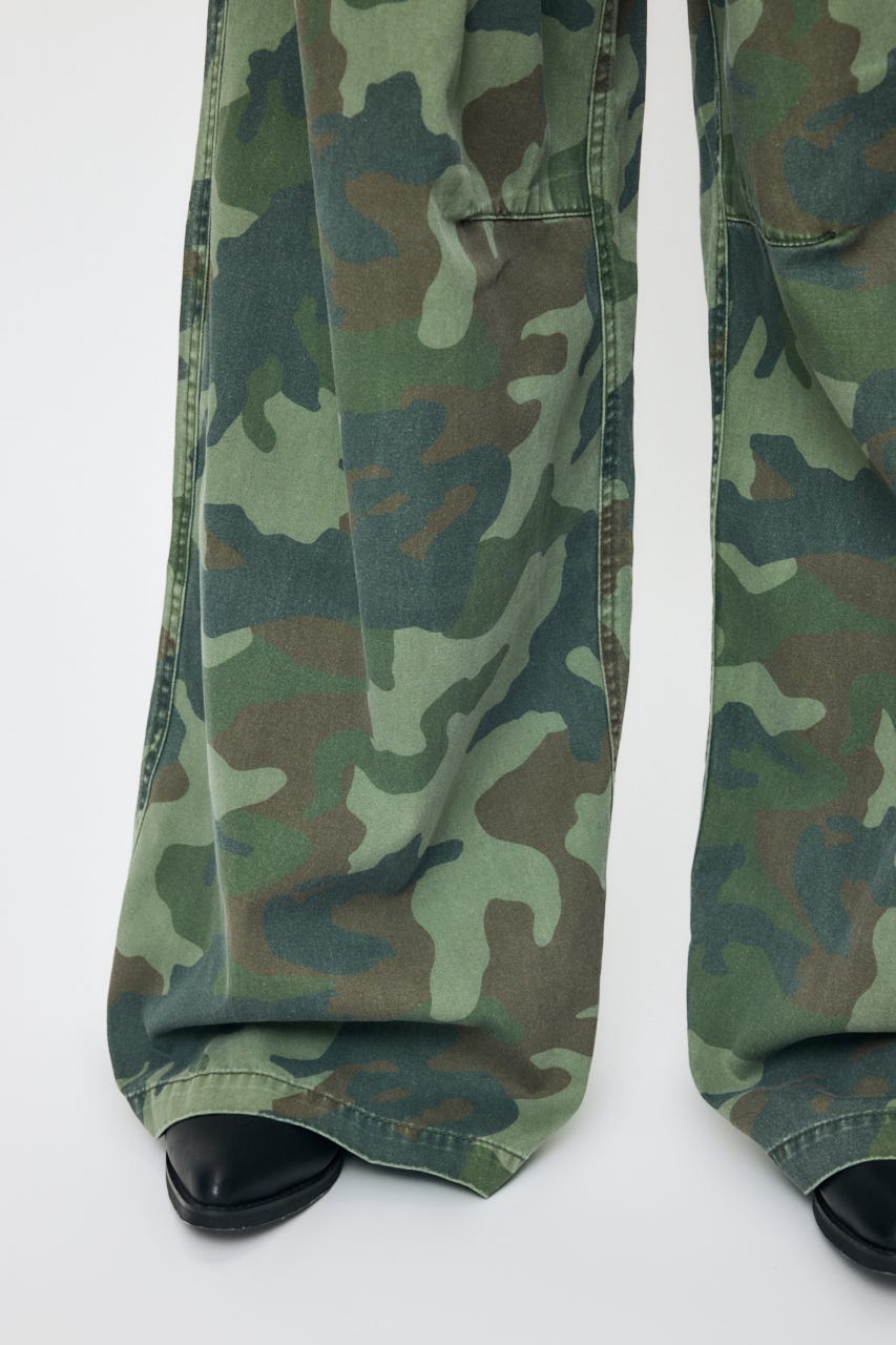 MILITARY WIDE LONG パンツ 柄KHA 1