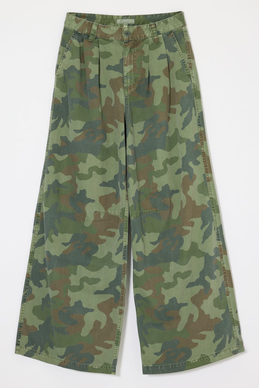 MILITARY WIDE LONG パンツ 柄KHA 1