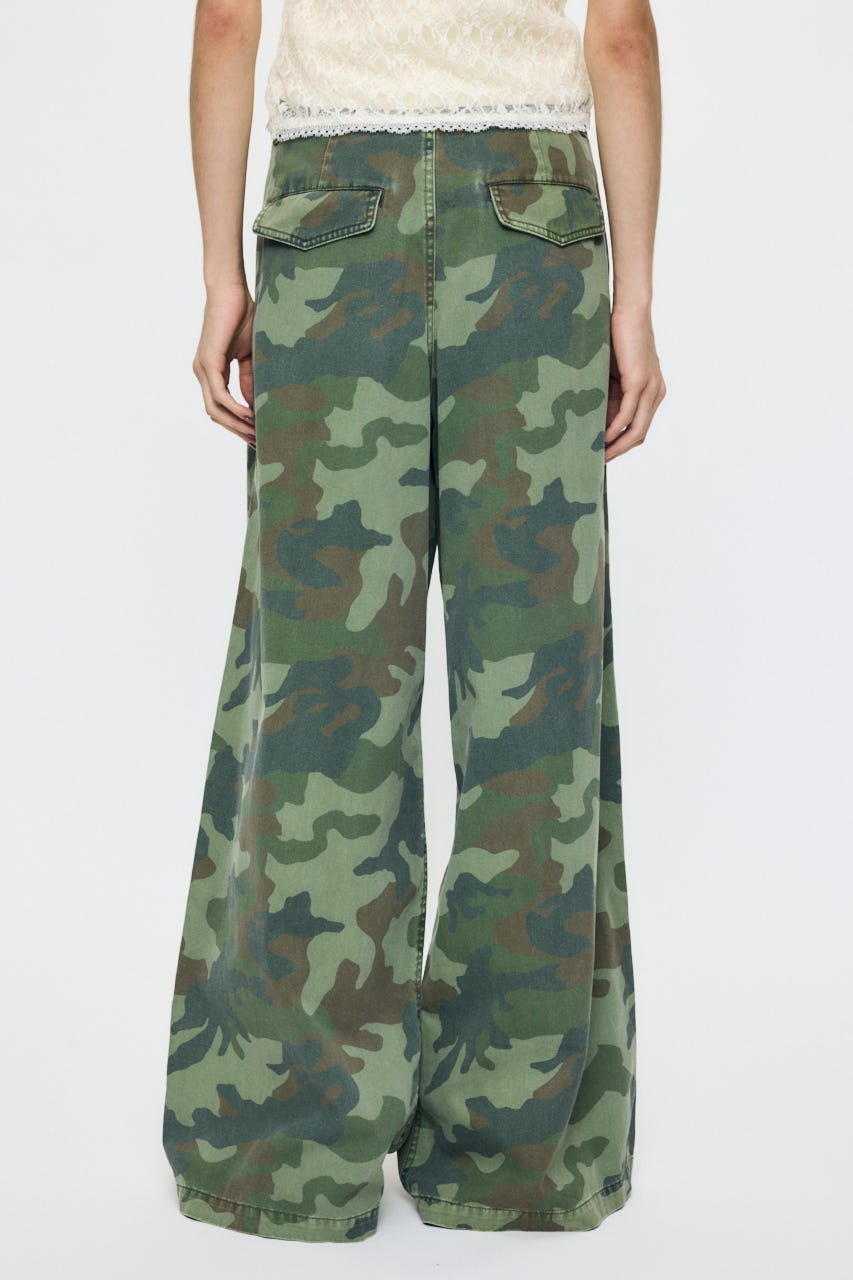 MILITARY WIDE LONG パンツ 柄KHA 1