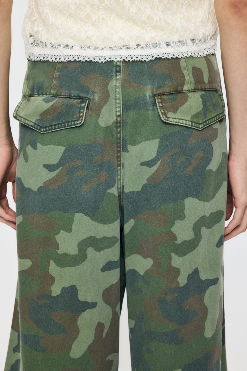 MILITARY WIDE LONG パンツ 柄KHA 1