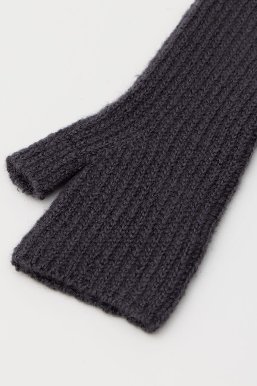 RIB KNIT アームウォーマー GRY FREE