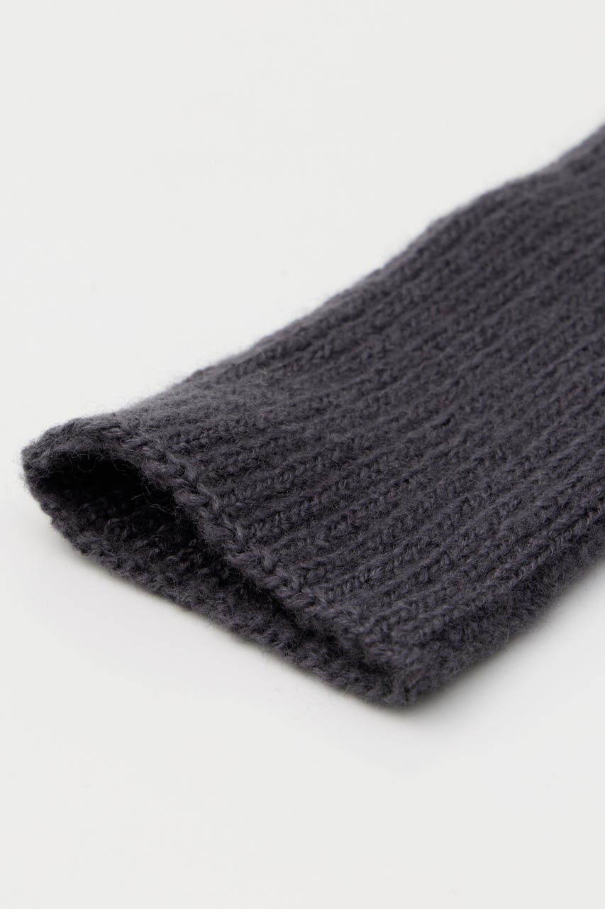 RIB KNIT アームウォーマー GRY FREE