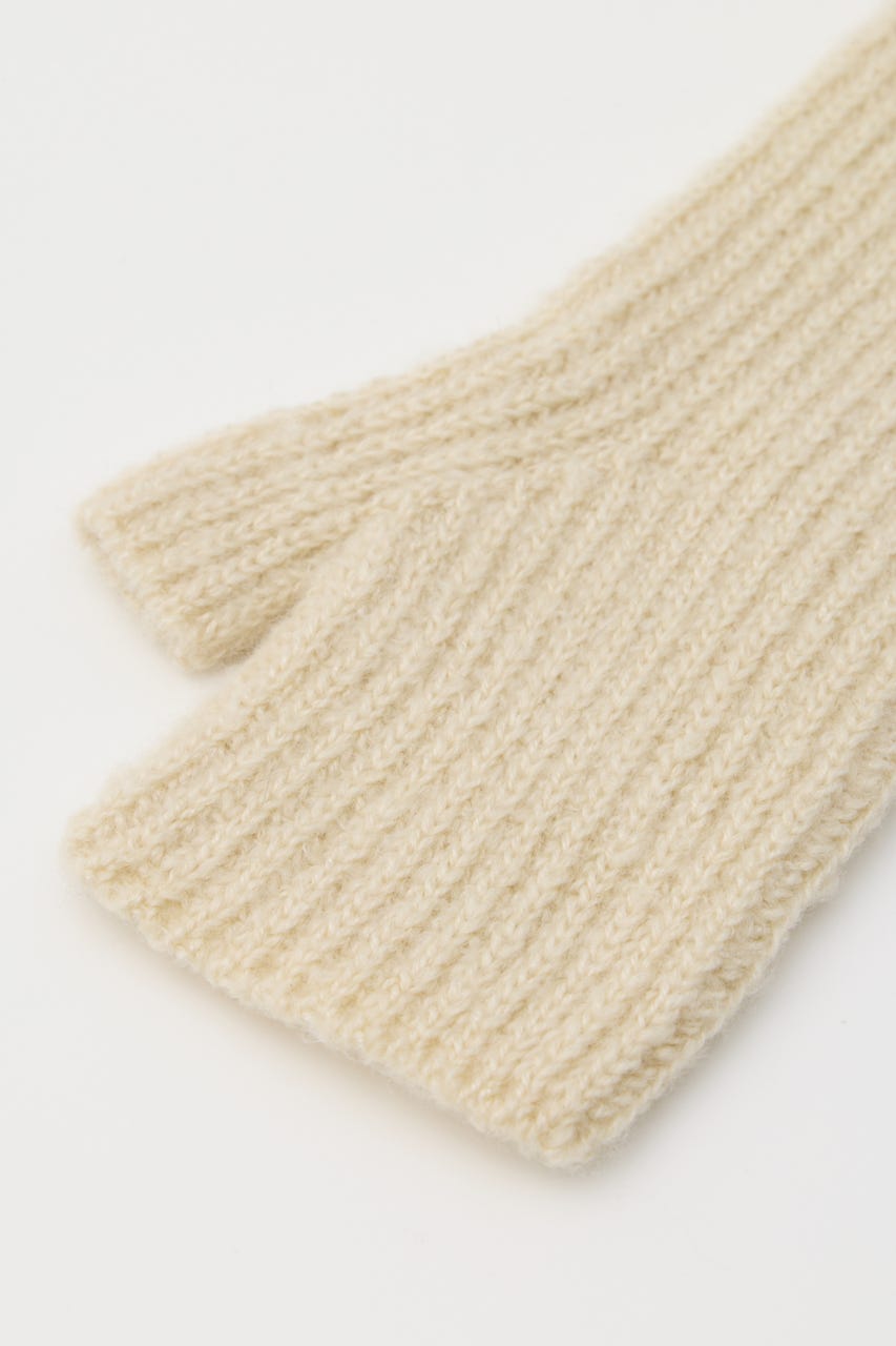RIB KNIT アームウォーマー O/WHT FREE