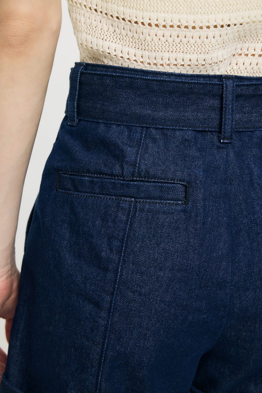 BELTED DENIM ショーツ One Wash 1