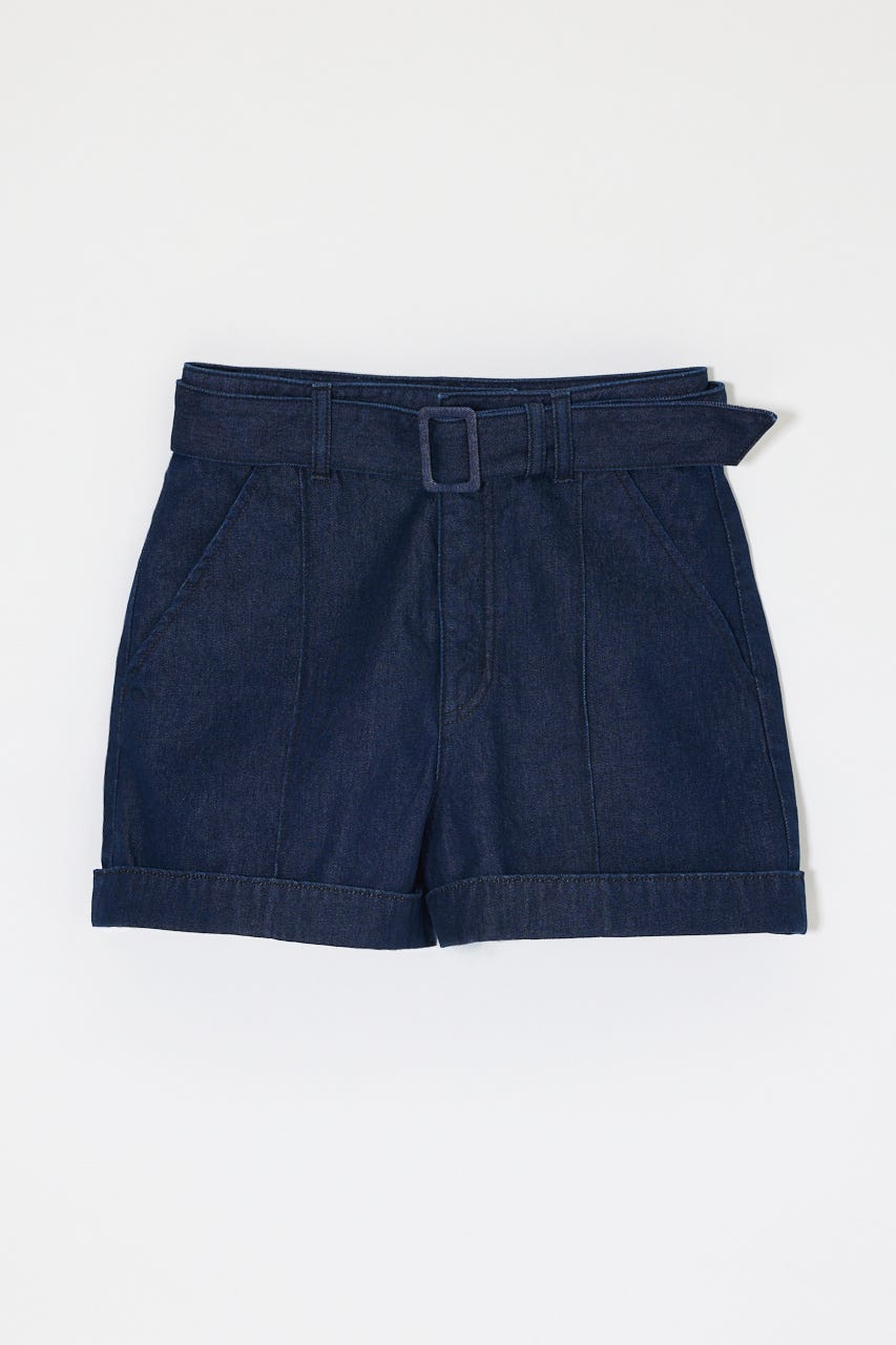 BELTED DENIM ショーツ One Wash 1