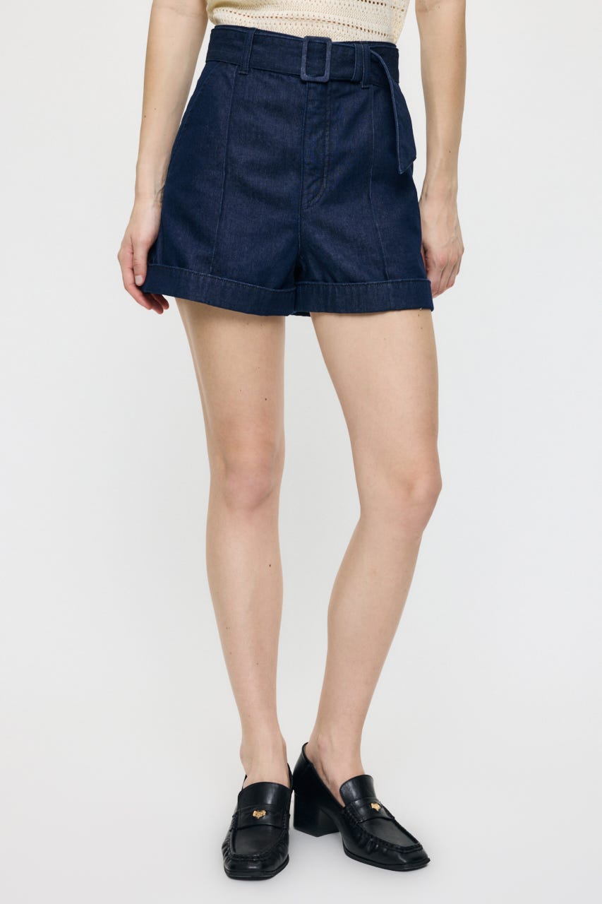 BELTED DENIM ショーツ One Wash 1