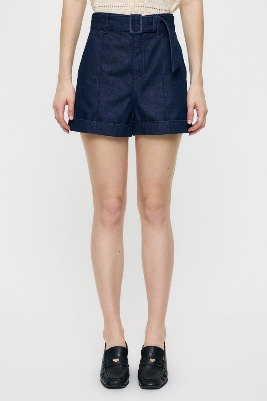 BELTED DENIM ショーツ One Wash 1