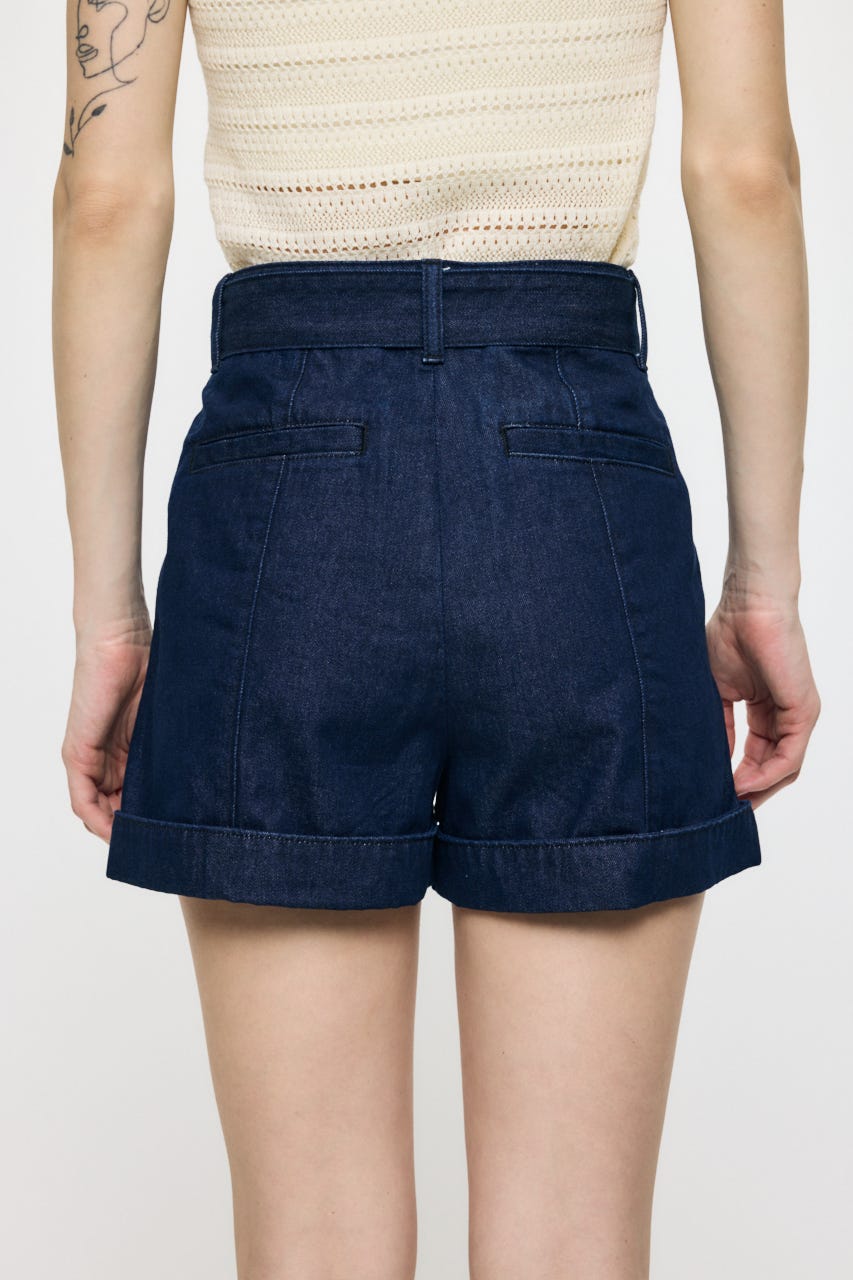 BELTED DENIM ショーツ One Wash 1