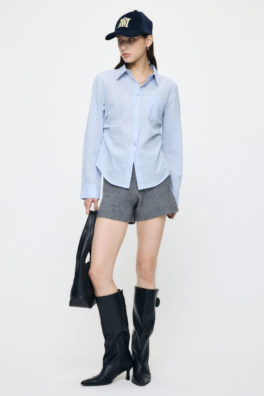 WAIST TUCK FIT シャツ BLU FREE