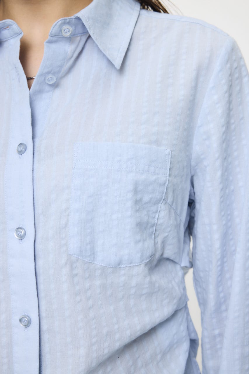 WAIST TUCK FIT シャツ BLU FREE