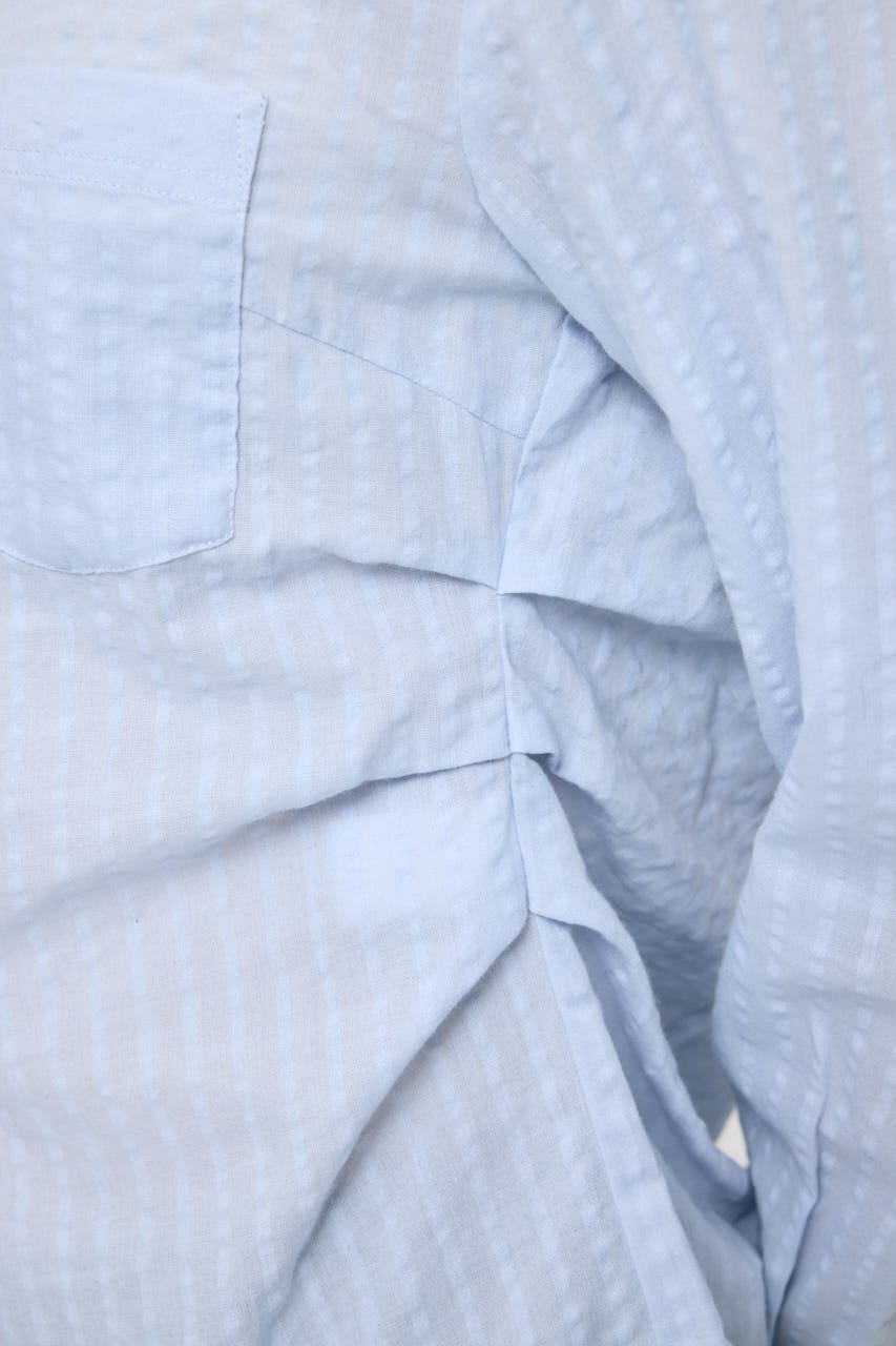 WAIST TUCK FIT シャツ BLU FREE