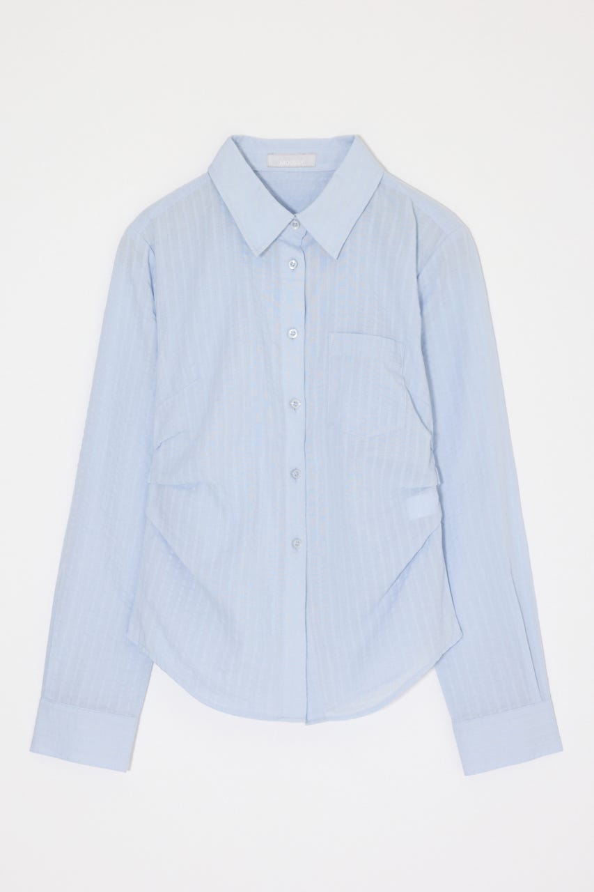 WAIST TUCK FIT シャツ BLU FREE