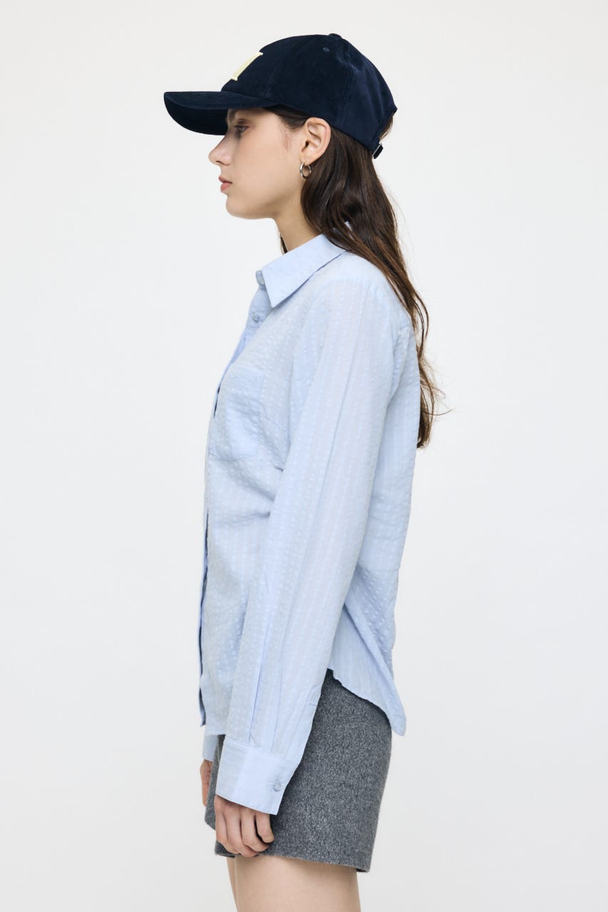 WAIST TUCK FIT シャツ BLU FREE
