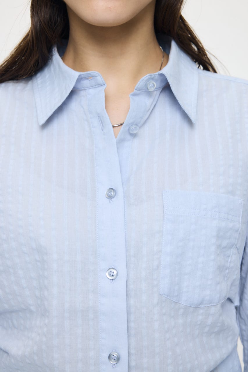 WAIST TUCK FIT シャツ BLU FREE