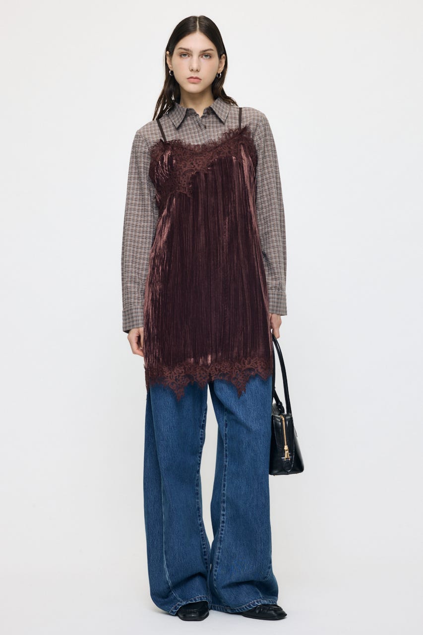 WAIST TUCK FIT シャツ 柄BRN FREE