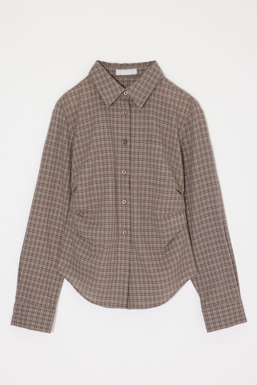 WAIST TUCK FIT シャツ 柄BRN FREE