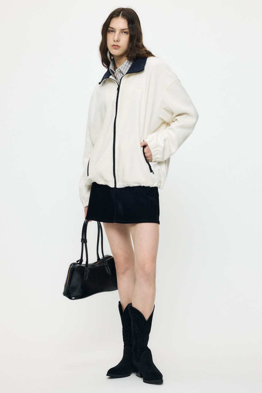 SOFT TOUCH FLEECE ジャケット O/WHT FREE