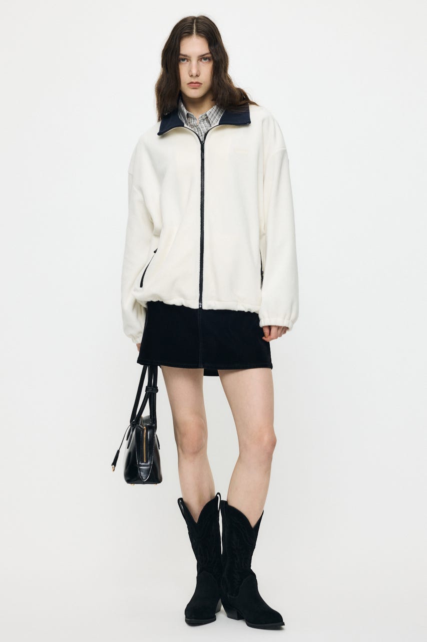 SOFT TOUCH FLEECE ジャケット O/WHT FREE