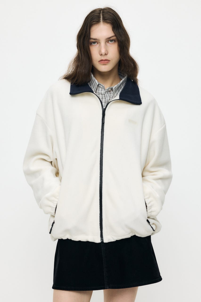 SOFT TOUCH FLEECE ジャケット O/WHT FREE
