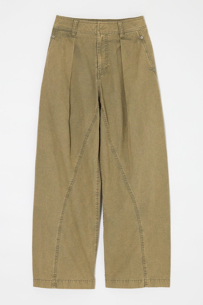 パンツ MOUSSY CLOSSWAISTWIDESTRAIGHT MOUSSY | CURVE LINE TUCK パンツ (パンツ ) |SHEL'TTER WEBSTORE