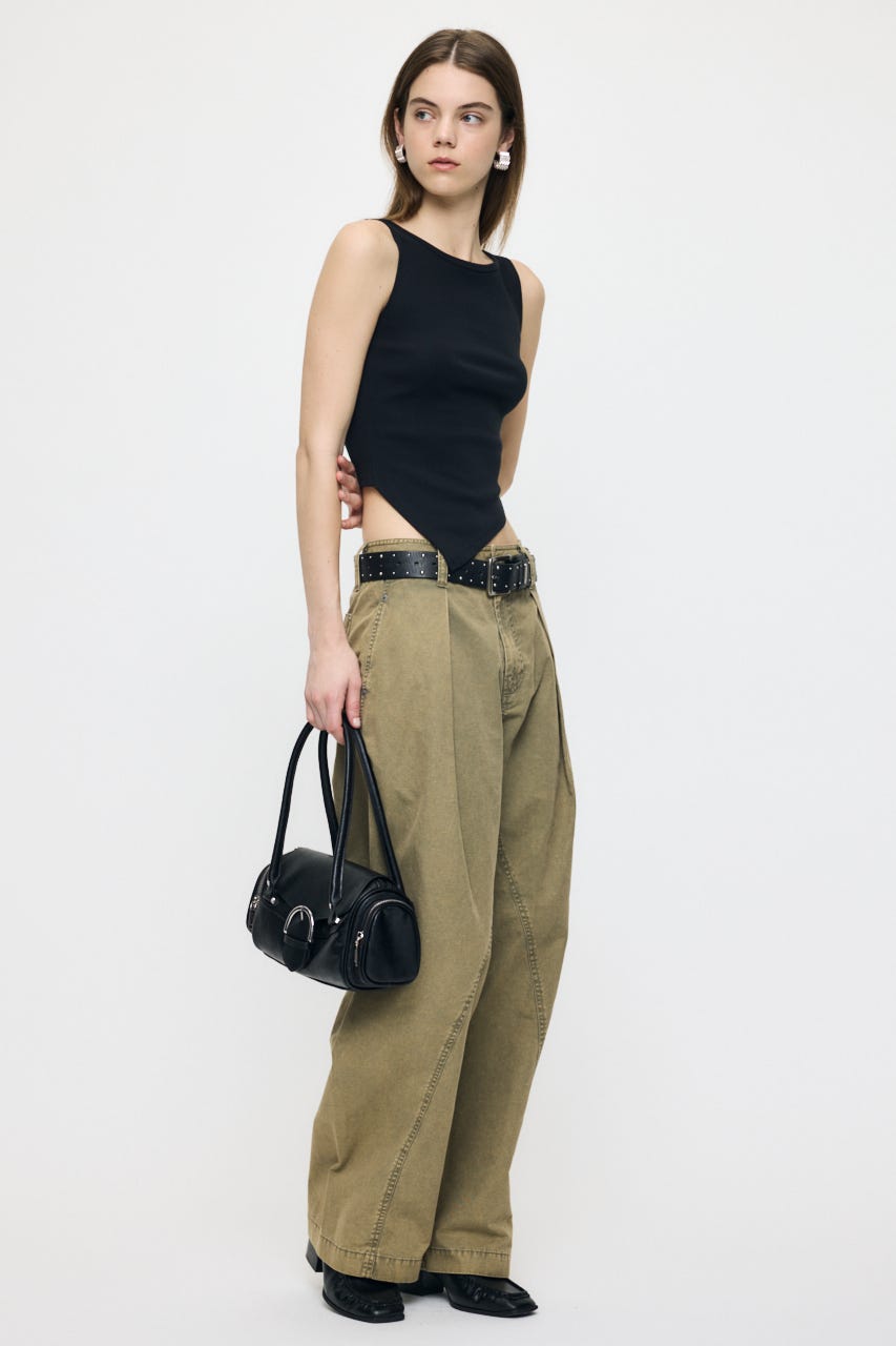 MOUSSY | CURVE LINE TUCK パンツ (パンツ ) |SHEL'TTER WEBSTORE