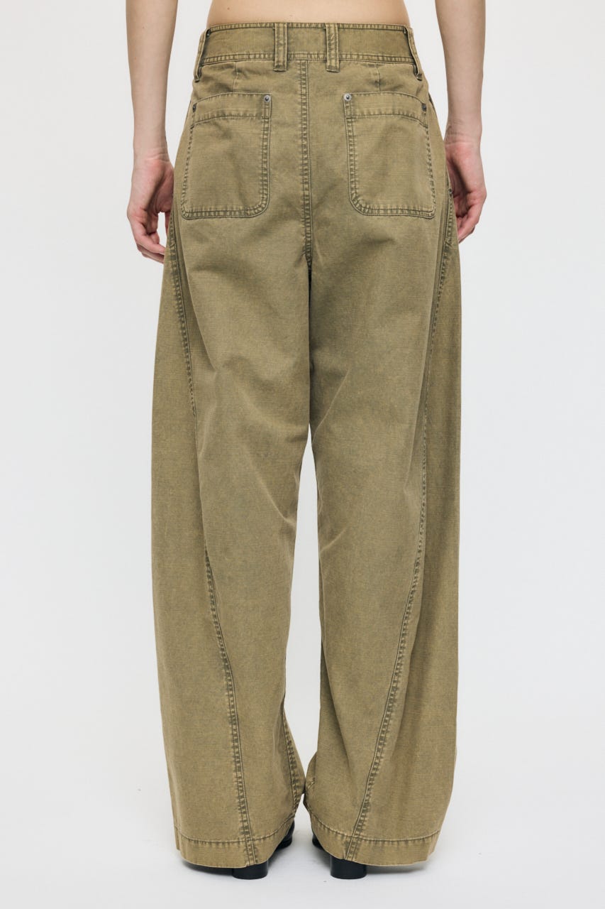 パンツ MOUSSY CLOSSWAISTWIDESTRAIGHT MOUSSY | CURVE LINE TUCK パンツ (パンツ ) |SHEL'TTER WEBSTORE