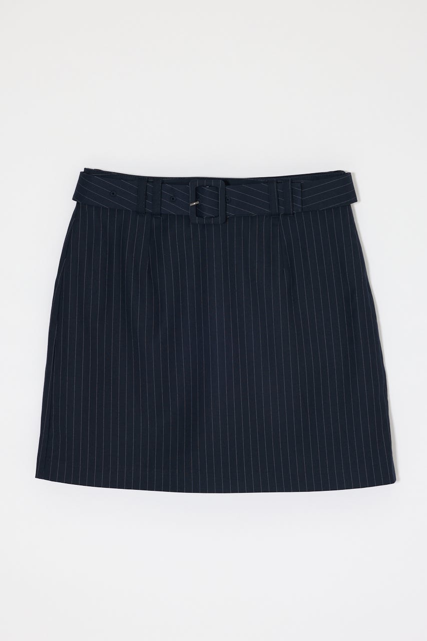 CLASSIC BELTED MINI スカート 柄NVY 1