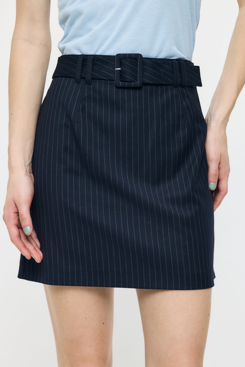 CLASSIC BELTED MINI スカート 柄NVY 1
