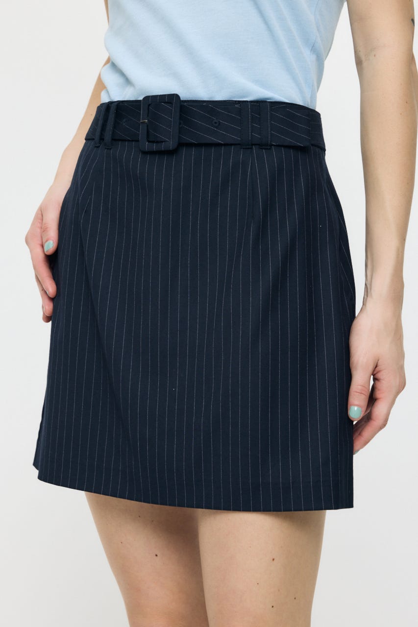 CLASSIC BELTED MINI スカート 柄NVY 1