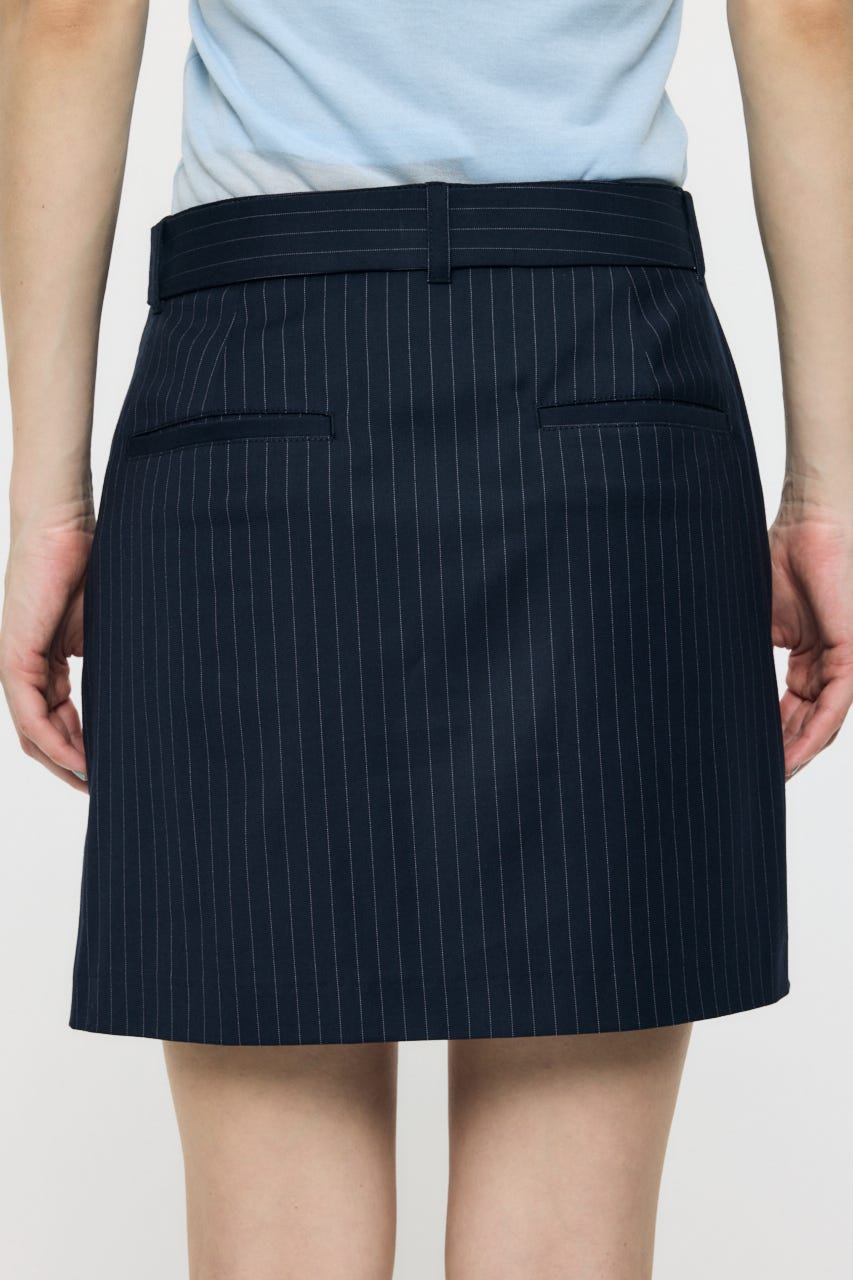 CLASSIC BELTED MINI スカート 柄NVY 1