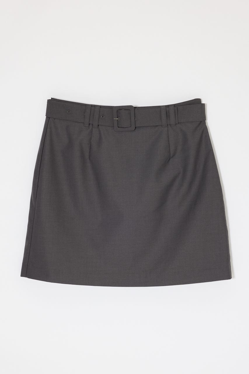 CLASSIC BELTED MINI スカート GRY 2