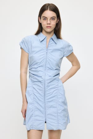 GATHER SHIRT MINI ドレス