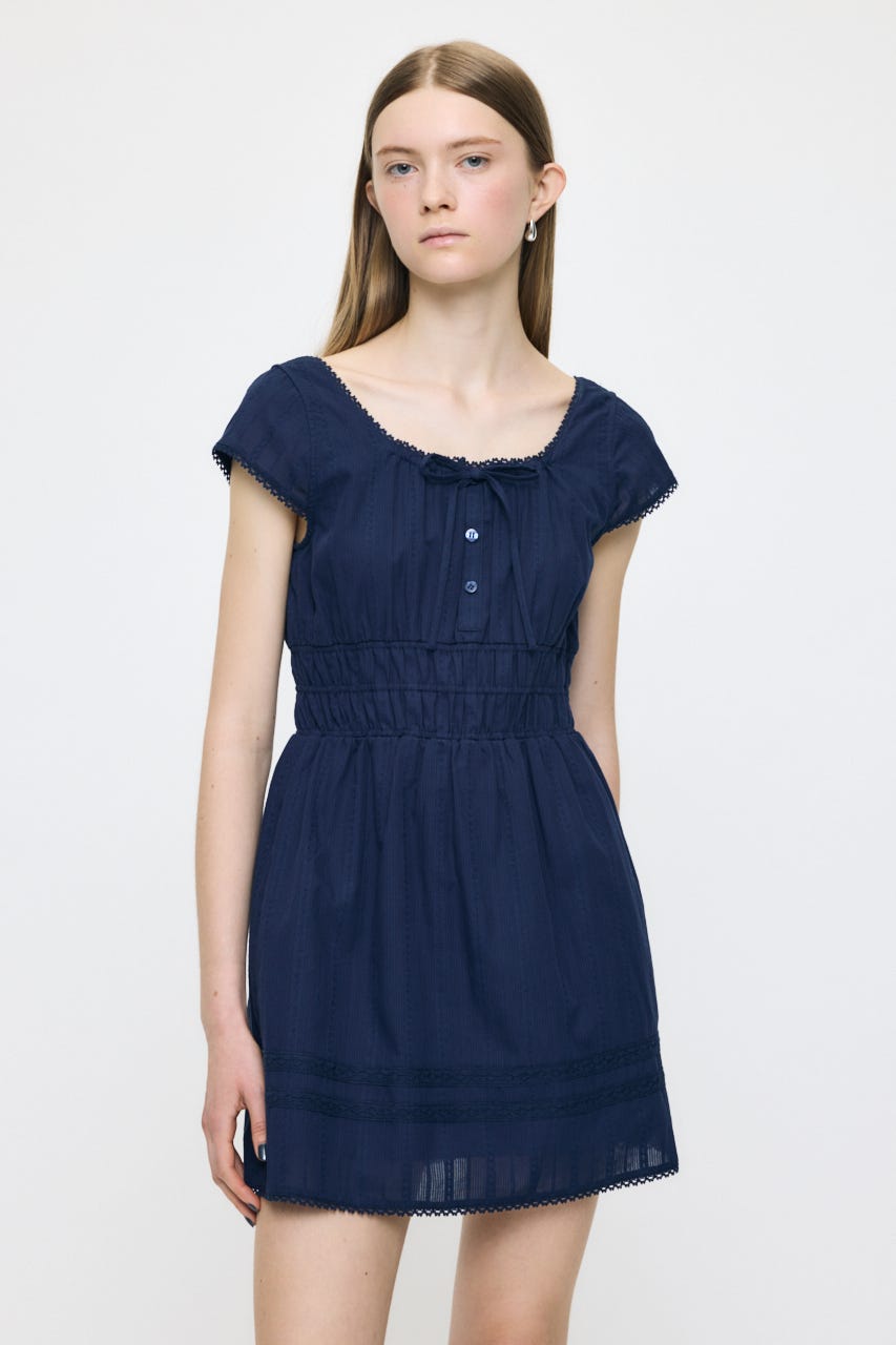 MOUSSY | COTTON LACE MINI ドレス (ワンピース(ミニ・ミディアム