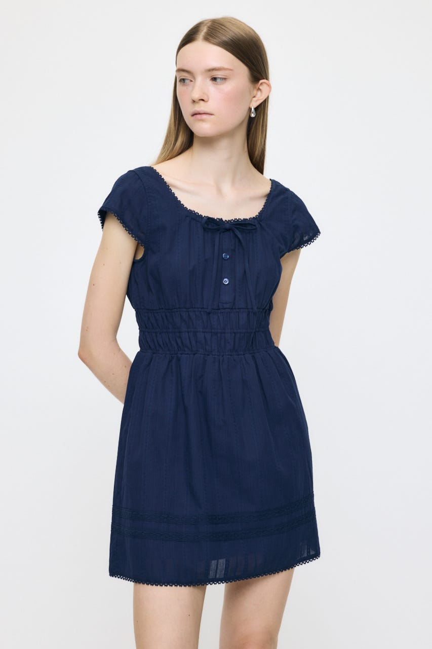 MOUSSY | COTTON LACE MINI ドレス (ワンピース(ミニ・ミディアム