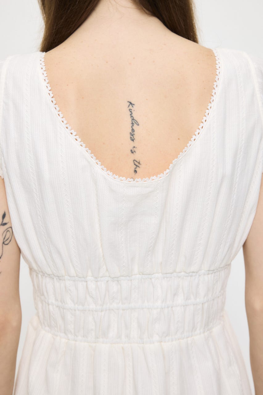COTTON LACE MINI ドレス WHT 1