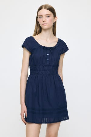 MOUSSY | COTTON LACE MINI ドレス (ワンピース(ミニ・ミディアム