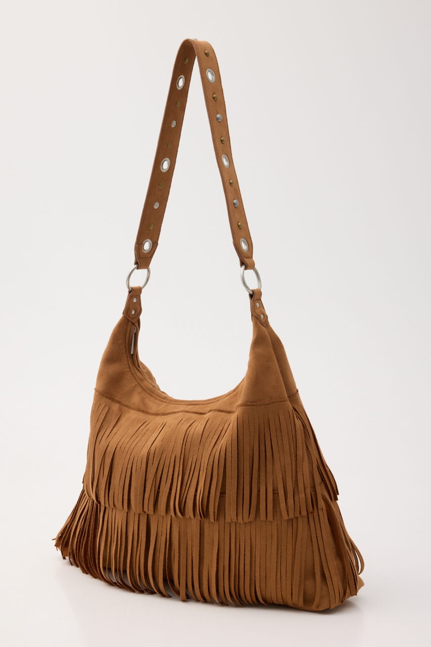 FRINGE F/SUEDE バッグ BEG FREE