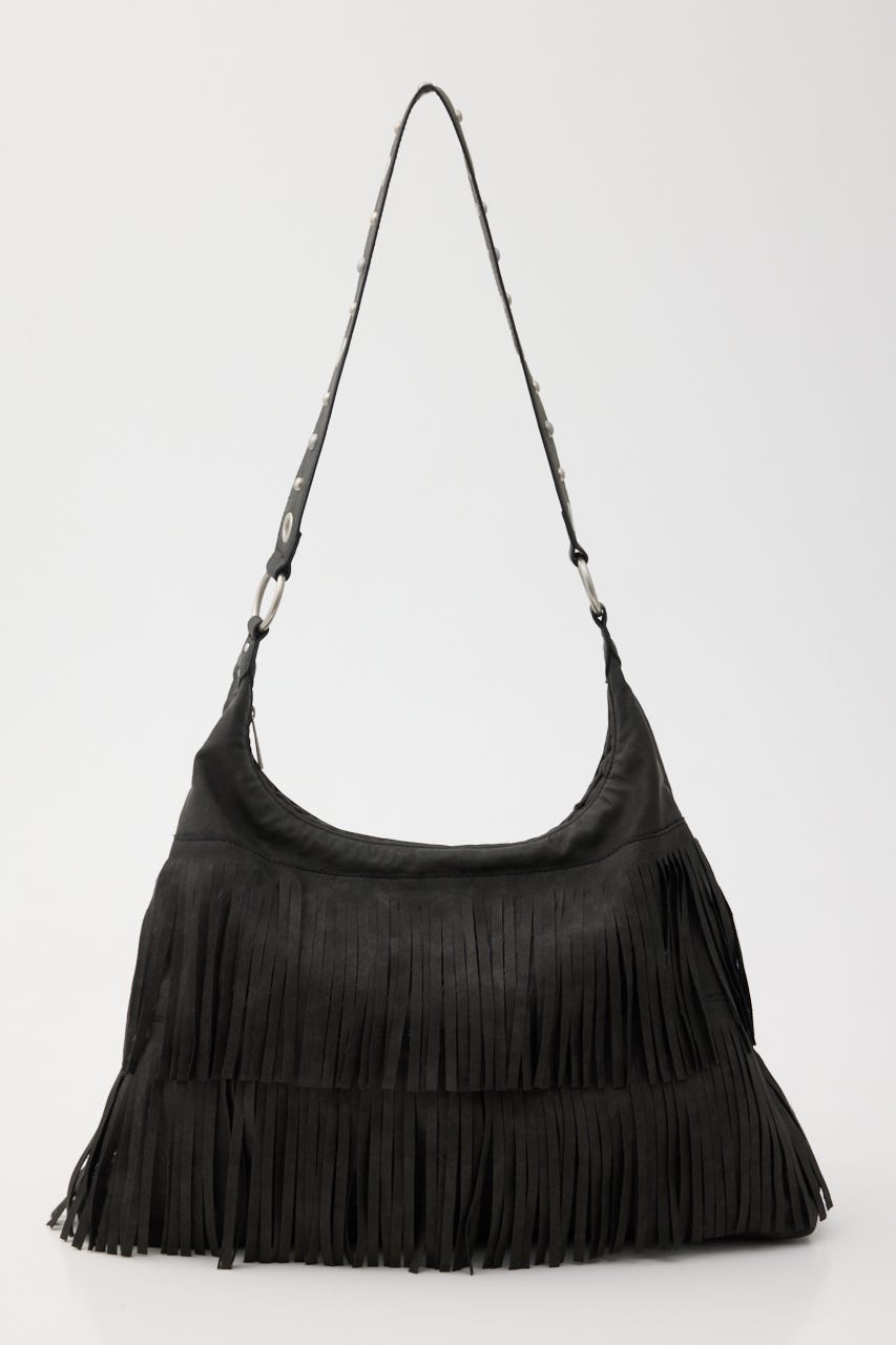 FRINGE F/SUEDE バッグ BLK FREE