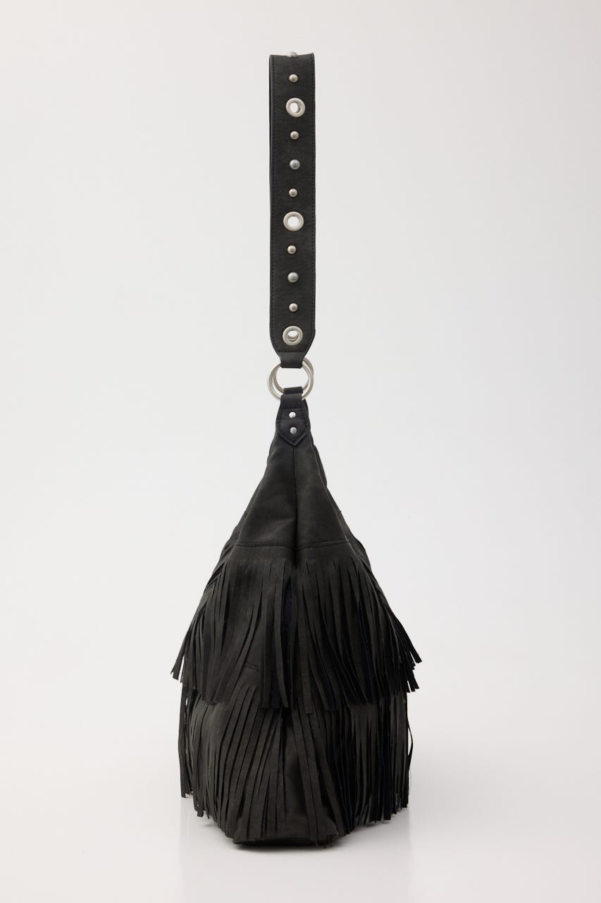 FRINGE F/SUEDE バッグ BLK FREE