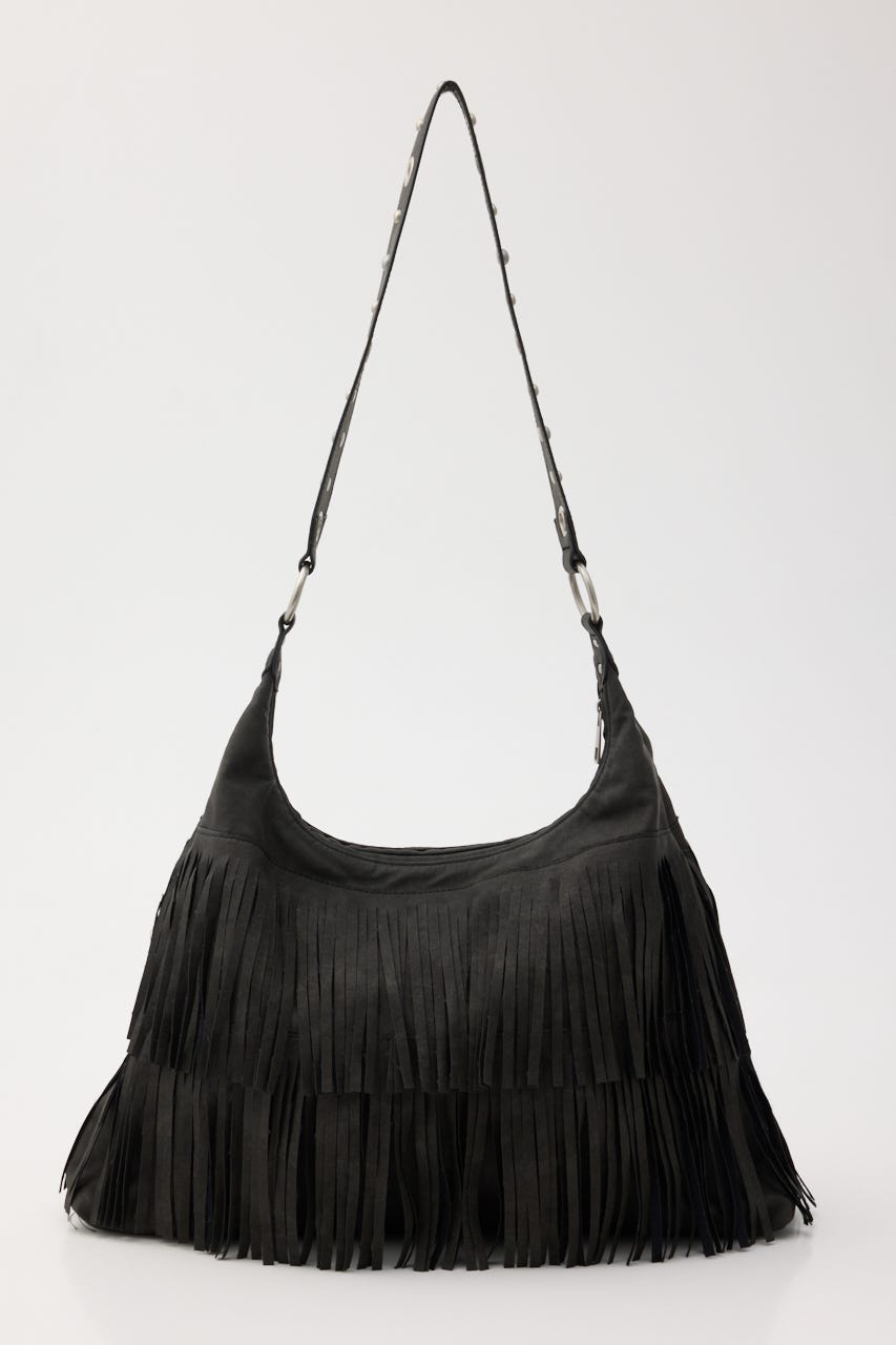 FRINGE F/SUEDE バッグ BLK FREE