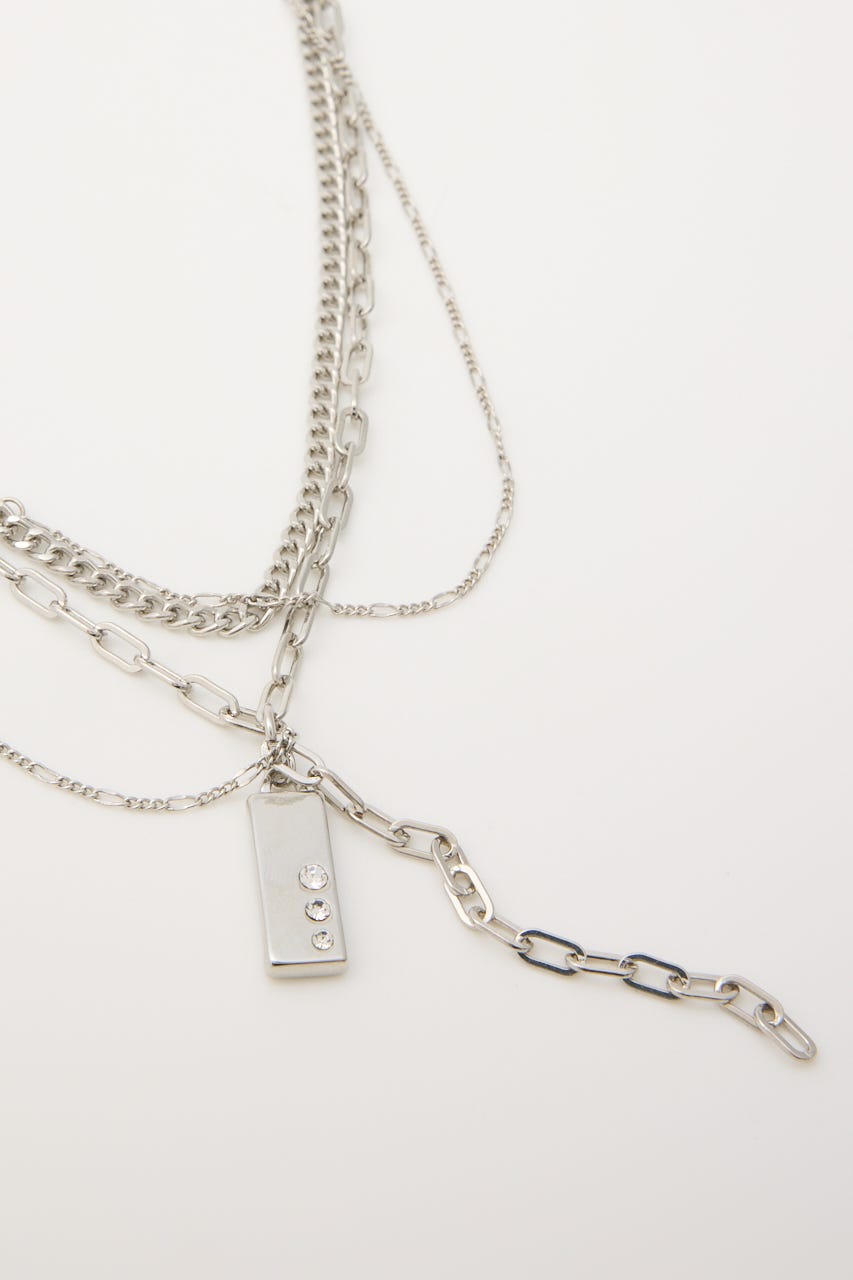 MESSY CHUNK ネックレス SLV FREE