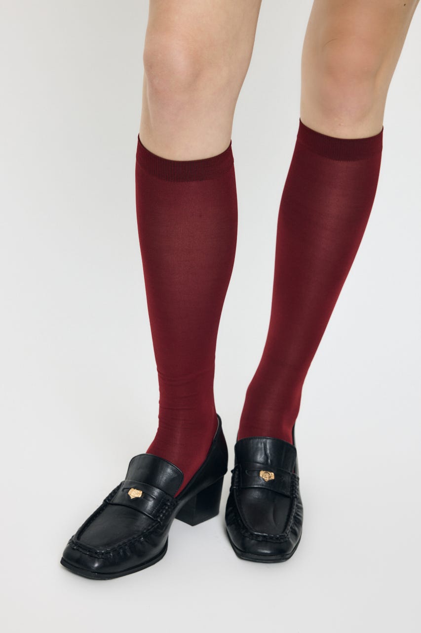 SHEER COLOR SOCKS セット RED FREE