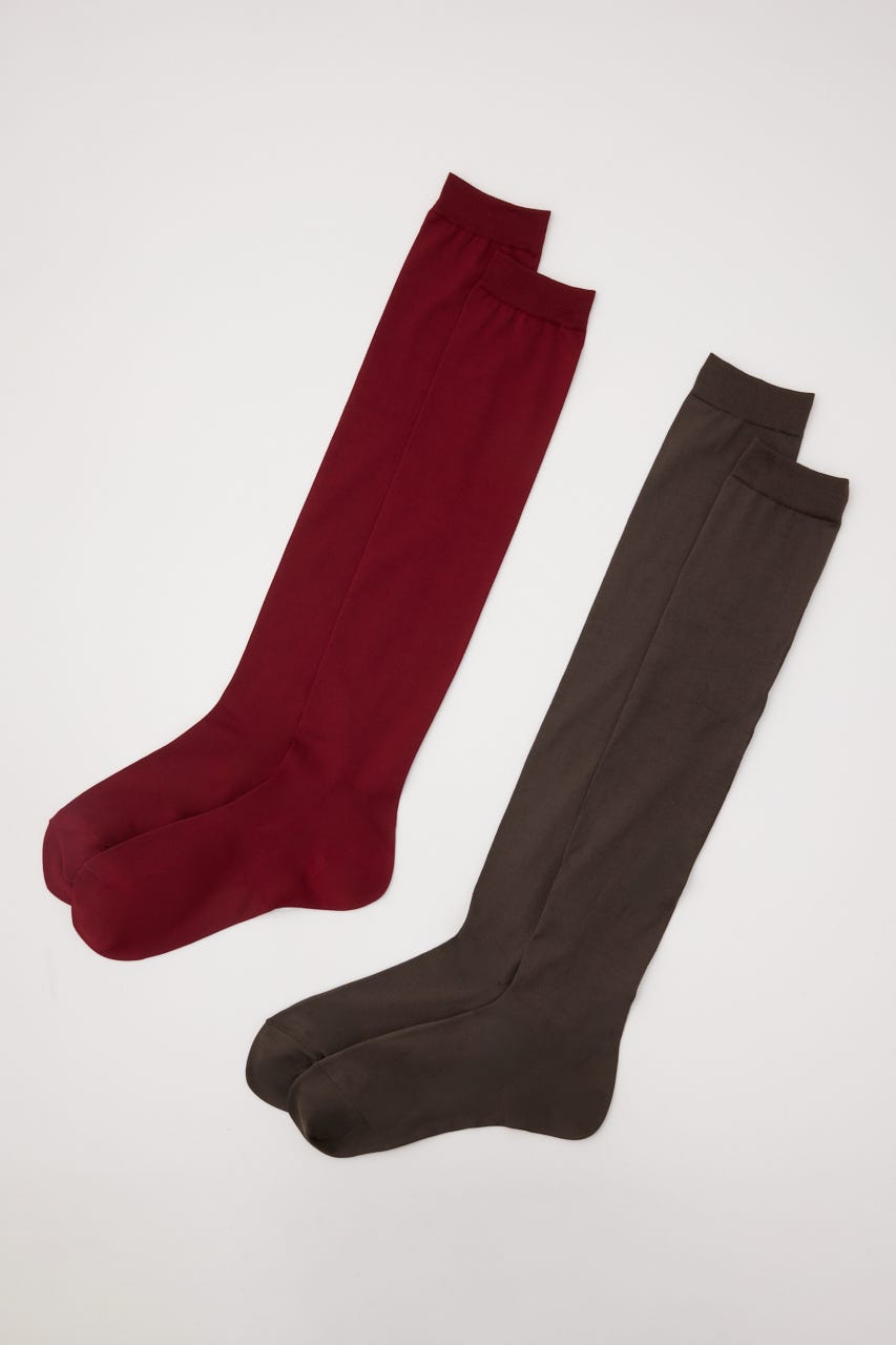 SHEER COLOR SOCKS セット RED FREE