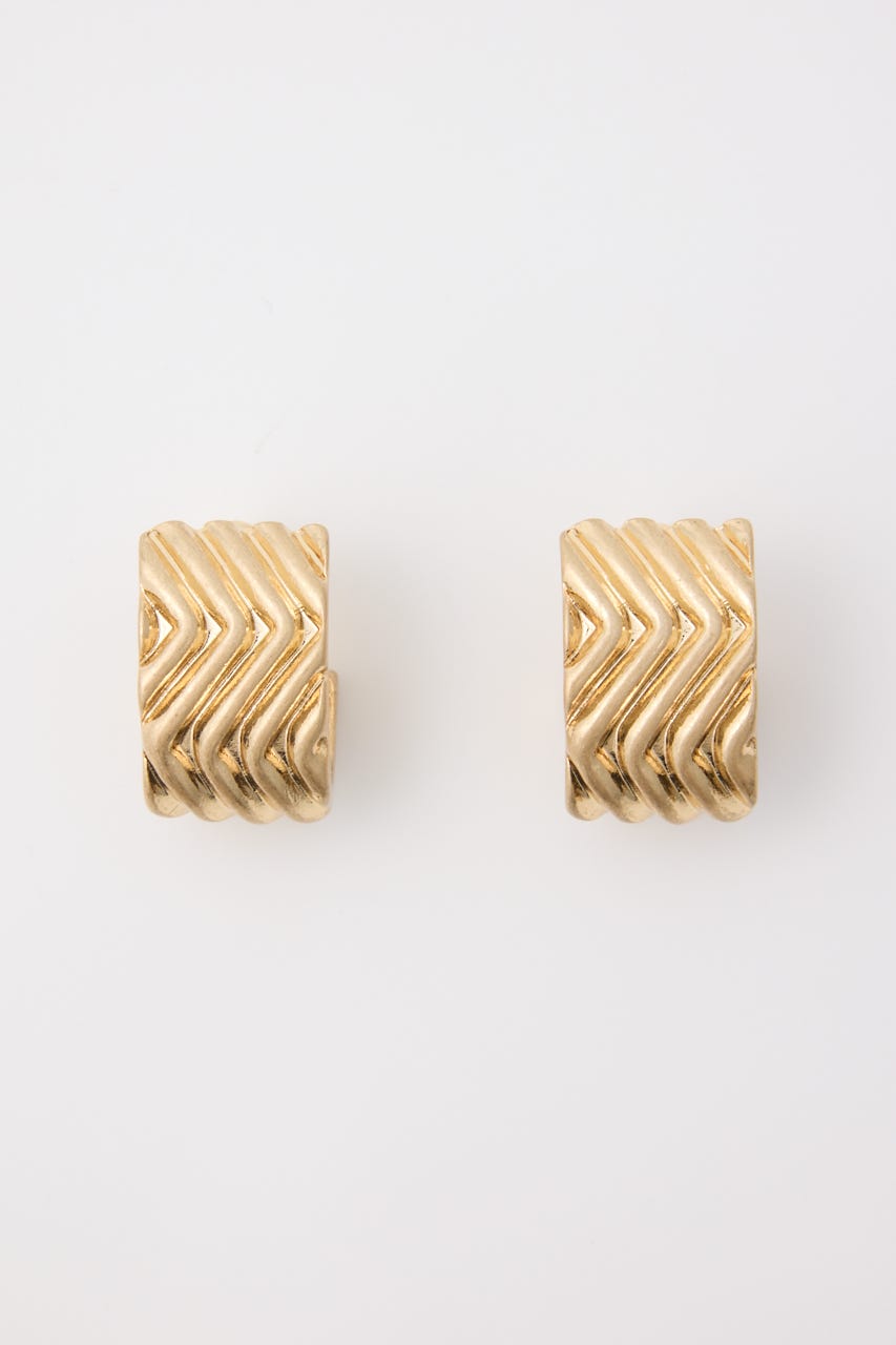 WAVY RING イヤリング GLD FREE